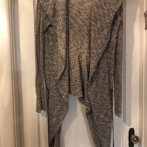 Free People grey cardigan, shawl collar, sz small - Picture 6 of 6